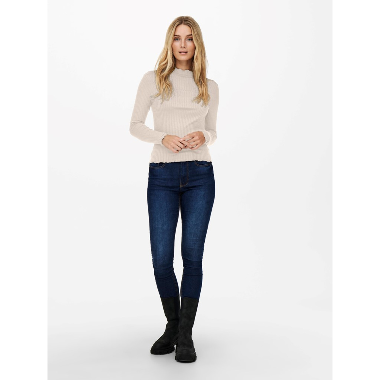 JDYFRANSISKA L/S HIGHNECK TOP JRS NOOS - Afbeelding 9