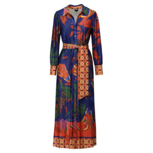 Maxi jurk met zakjes & design